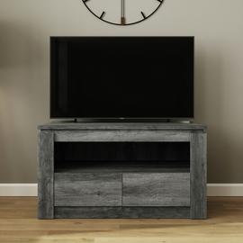 GFW Canyon 2 Drawer TV Unit - Grey