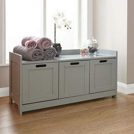 GFW Colonial 3 Door Storage Unit - Grey