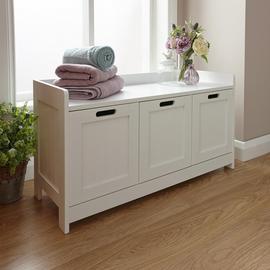 GFW Colonial 3 Door Storage Unit - White