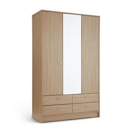 Argos Home Malibu 3 Door 4 Drawer Mirror Wardrobe