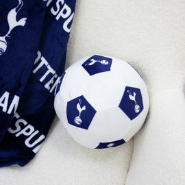 Tottenham Hotspur FC Football Shaped Cushion White - 25cm