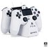 4gamers Twin Play & Charge PS4 Cables and Stand - White