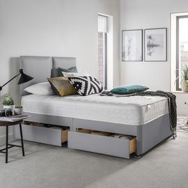 Silentnight Hatfield Memory Kingsize Divan Bed - Grey