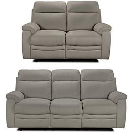 Argos Home Paolo 2 & 3 Seater Manual Recliner Sofas - Grey