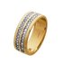 Revere Men's 9ct Yellow Gold Diamond Band Eternity Ring