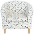 Argos Home Molly Fabric Floral Tub Chair - Blue