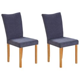 Argos Home Tabitha Pair of Wing Back Dining Chairs - Grey