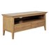 Argos Home Pembridge 2 Drawer Solid Wood TV Unit -Oak Veneer