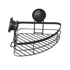 Argos Home Suction Cup Wire Corner Shower Basket - Black