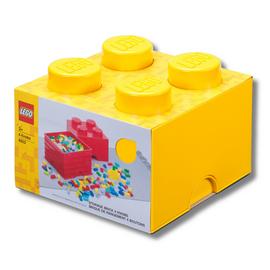 LEGO Storage Brick 4 Knobs - Yellow