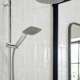 Argos Home 2 Function Square Shower Head - Chrome