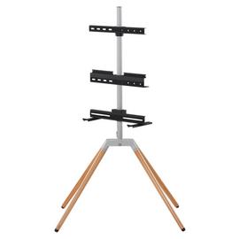 One For All WM7476 Up to 70 Inch TV Stand - Silver Grey