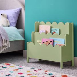 Habitat Kids Scalloped Book Storage - Sage Green