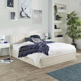 Aspire Cotswold Double Ottoman Bed Frame - Natural