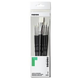 Reeves Acrylic Brush Set - Pack of 7