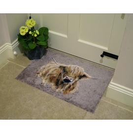 Bree Merryn Blair Highland Cow Brown Doormat - 50x75cm