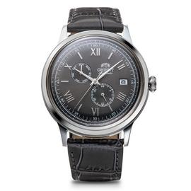 Orient Bambino Classic Mens Grey Leather Strap Watch