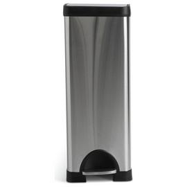 Habitat 30 Litre Slim Line Mod Pedal Bin - Silver