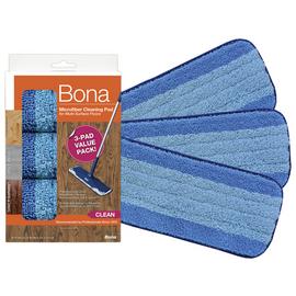 Bona Microfibre Cleaning Pad - Pack of 3
