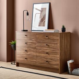 Argos Home Malibu 8 Drawer Chest - Walnut