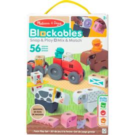 Melissa & Doug Blockables Farm Building Play Set
