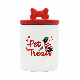 Cath Kidston Hearts and Roses Ceramic Pet Treat Jar
