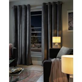 Habitat Matte Velvet Dimout Eyelet Curtains