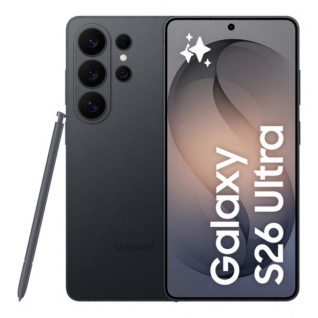 Buy SIM Free Samsung Galaxy S26 Ultra 5G 512GB AI Phone - Black