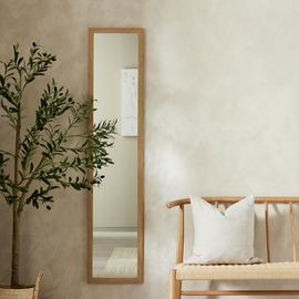 Home Essentials Oak Effect Full Length Wall Mirror -120x30cm