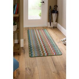 My Mat Candy Multi Green Zig Zag Runner - 67x150cm