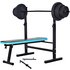 Men's Health Folding Bench with 50kg Weights