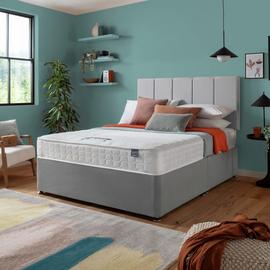 Silentnight Hatfield Small Double Memory Divan Bed - Grey