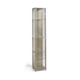 Argos Home 1 Door Glass Display Cabinet - Light Oak