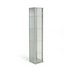 HOME 1 Door Glass Display Cabinet - Silver