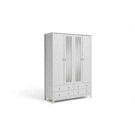 Argos Home Osaka 4 Door 4 Drawer Mirrored Wardrobe
