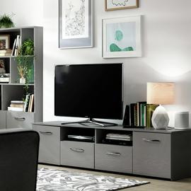 Argos Home Hayward 2 Door TV Unit - Gloss Grey