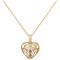 Revere 9ct Gold Diamond Heart Pendant 18 Inch Necklace