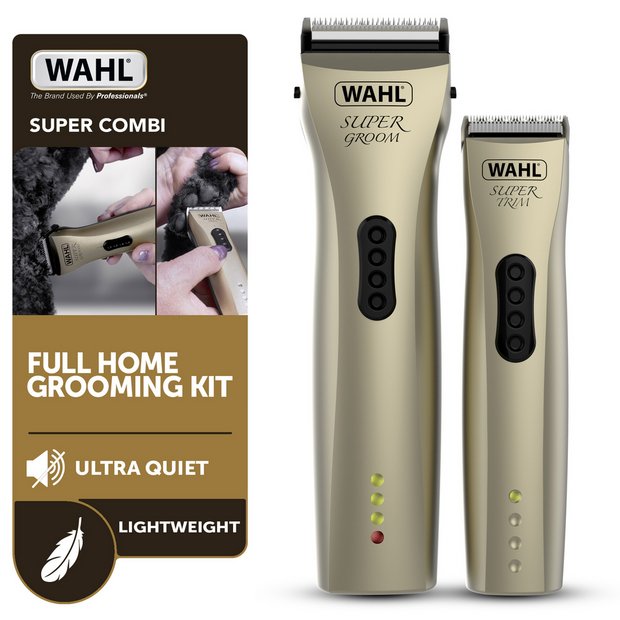 Wahl combination dog clipper and hot sale trimmer set