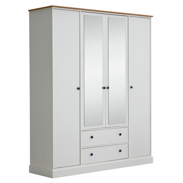 4 door deals wardrobe argos