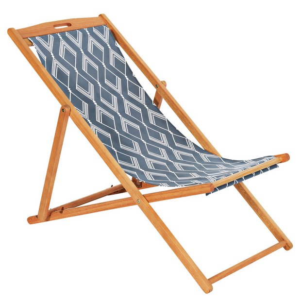 Buy Argos Home Deck Chair - Zig | Garden chairs and sun loungers | Argos