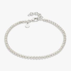 Revere Sterling Silver White Tennis Bracelet