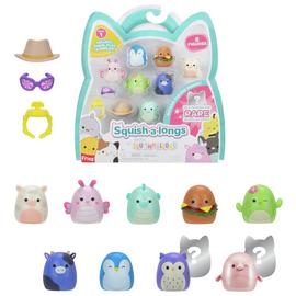 Squish-a-longs 8 Pack, Series 1 Style 1 - 1 Inch Mini Squish