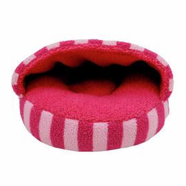 Rosewood Striped Cosy 40cm Cat Cave - Pink