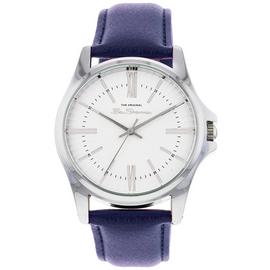 Ben Sherman Silver Dial Navy Blue Strap Watch