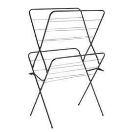Argos Home 10m 2 Tier Indoor Airer - Black
