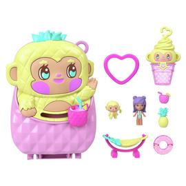 Polly Pocket Pineapple Monkey Compact Doll Playset