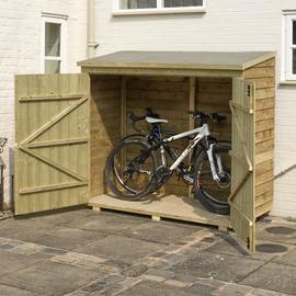 Rowlinson Overlap Wall & Bike Store Garden Storage - Brown