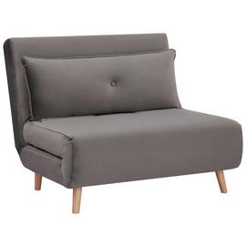 Habitat Roma Small Double Velvet Chair Bed - Charcoal