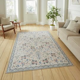 Think Rugs Versailles Blue Flatweave Rug