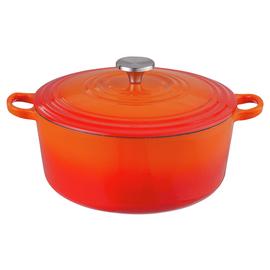 Habitat 5.3L cast iron casserole dish